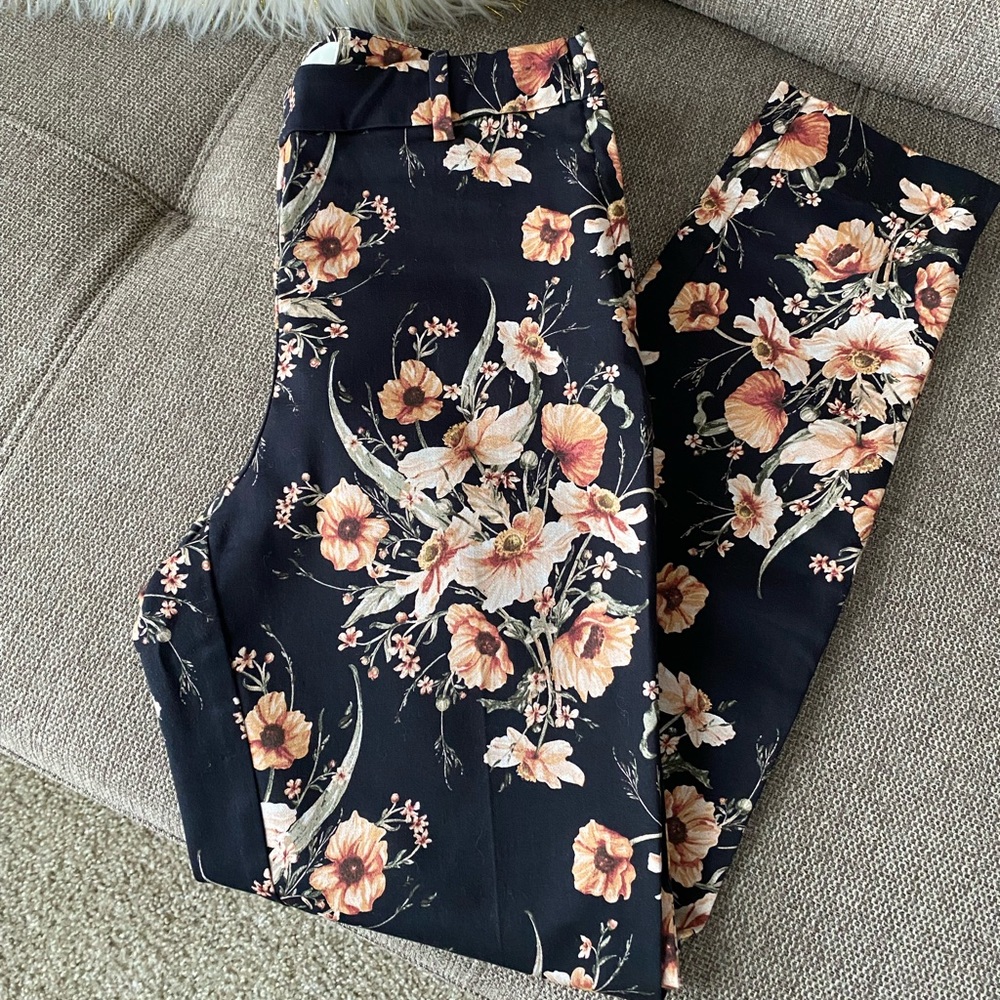 H&M Slacks Pants - Flowers